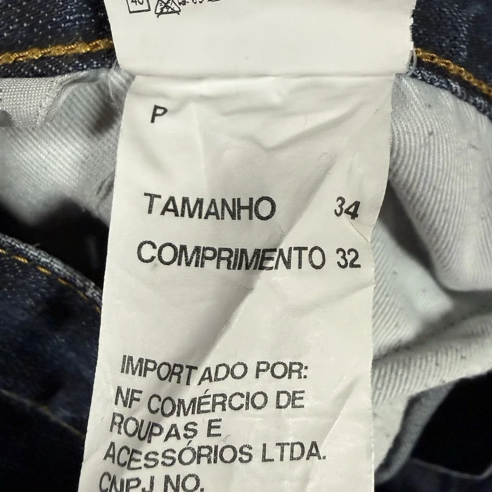 G Star Raw Jeans Men 34x30 Blue 3301 Straight Leg‎ Dark Wash Button Fly Italy